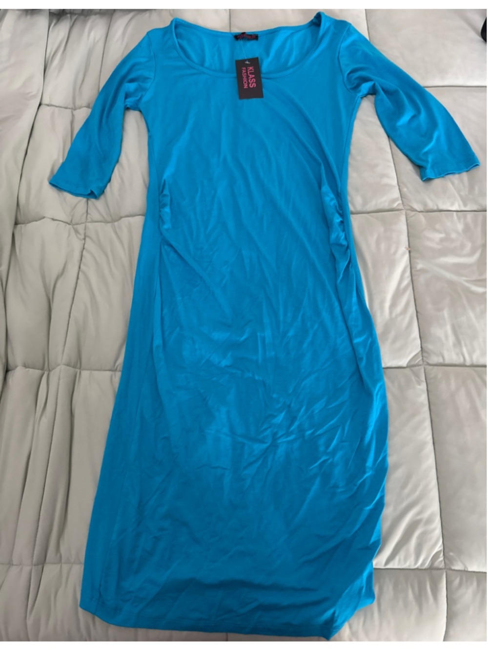 #0261 - Women's Klass Fashion Blue Midi Dress S